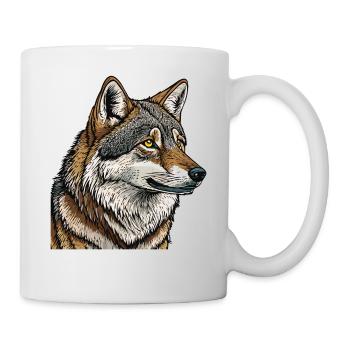 LOUP - Mug blanc - blanc - Droite