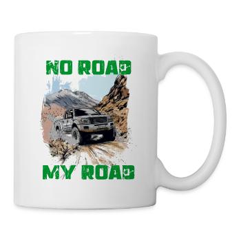 4x4 Pickup Truck No Road Offroad No Road My Road - Tasse - Weiß - Rechts