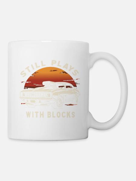 BLÖCKE - Tasse - Weiß
