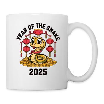 Chinesisches Jahr 2025 Jahr der Schlange - Tasse - Weiß - Rechts