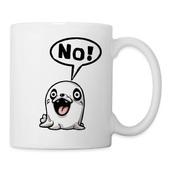 No Nope not today Funshirt Gift Idea Funny - Mug - white - Right