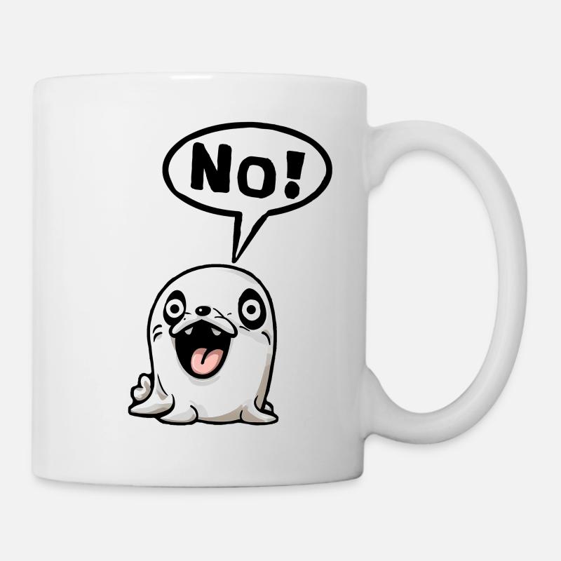 No Nope not today Funshirt Geschenk Idee lustig - Tasse - Weiß