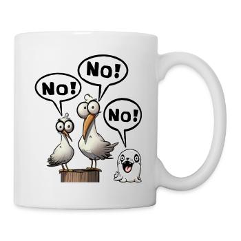 no, nope, maybe later, saying, funny, fun - Mug - white - Right