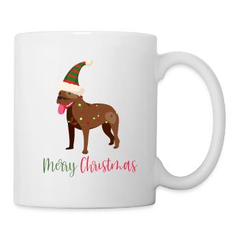 Bouledogue américain, Bully, Noël, Noël - Mug blanc - blanc - Droite
