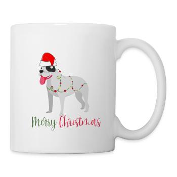 Bouledogue américain, Bully, Noël, Noël - Mug blanc - blanc - Droite