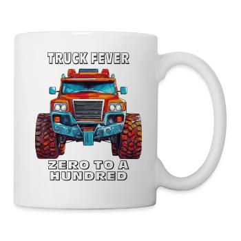 AUTO TRUCK FEVER ZERO TO A HUNDRED - Mug - white - Right
