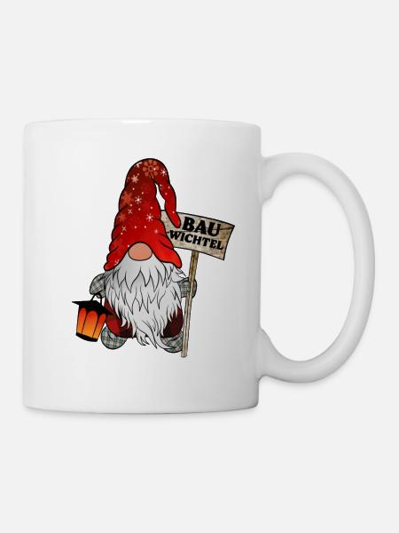 Bau Wichtel – Bauarbeiter Gnome - Tasse - Weiß