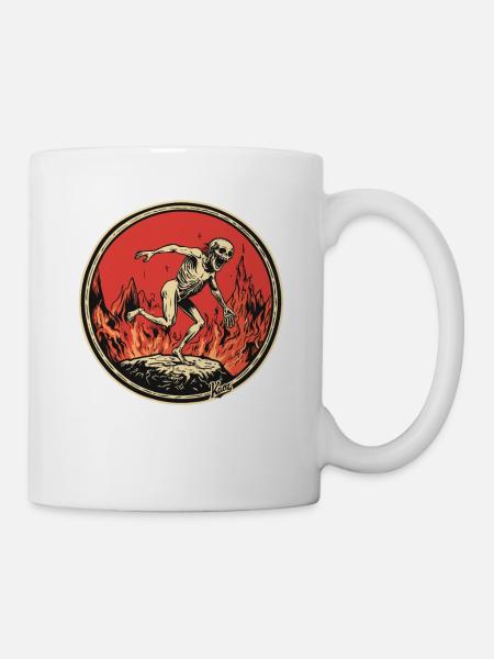 Sünder im Fegefeuer - Tasse - Weiß