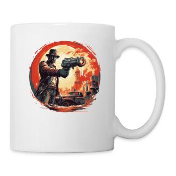 Sci-Fi Beam Cannon Showdown - Mug - white - Right