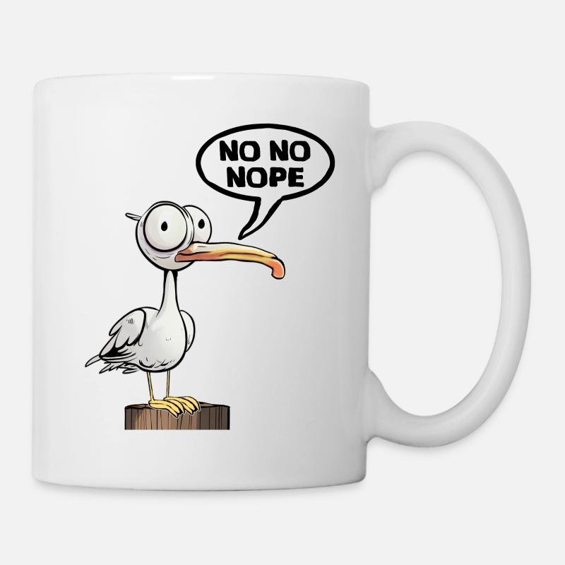 Fun Be Seagull No - Mug - white