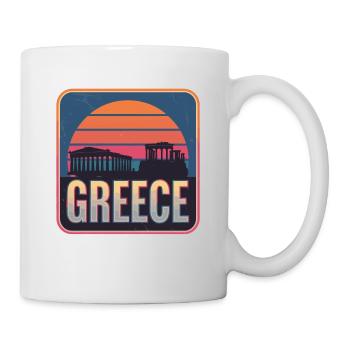 Griechenland Griechisch Ägäischen Ionischen Meer - Tasse - Weiß - Rechts