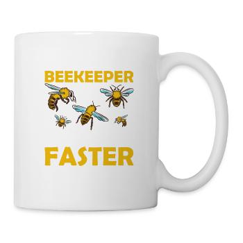 Don't Mess With A Beekeeper Beekeeping Apiarist - Tasse - Weiß - Rechts