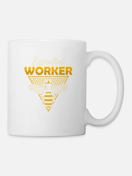 Essential Worker Beekeeper ApiaristBeekeeping - Tasse - Weiß