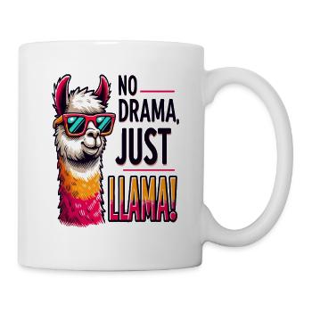 Llama - Tasse - Weiß - Rechts
