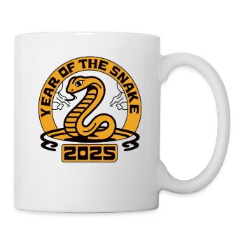 Chinesisches Jahr 2025 Jahr der Schlange - Tasse - Weiß - Rechts