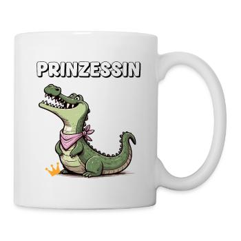 Carnival Crocodile Princess Cologne Alaaf Eat - Mug - white - Right