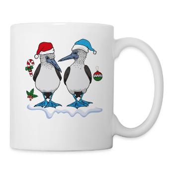 Blue-footed boobies seabirds Christmas - Mug - white - Right