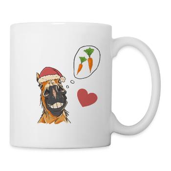 Père Noël Cheval Chevaux Père Noël Navets - Mug blanc - blanc - Droite