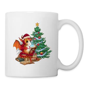 Père Noël Dragon Dragon Enfants - Mug blanc - blanc - Droite