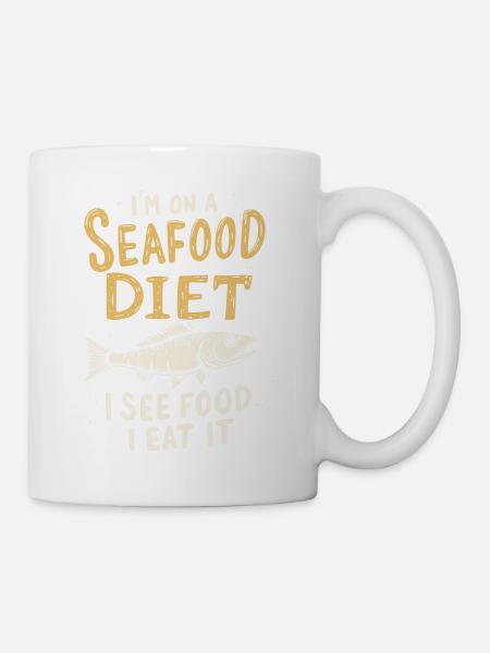 ERNÄHRUNG MIT MEERESFRÜCHTEN - Tasse - Weiß