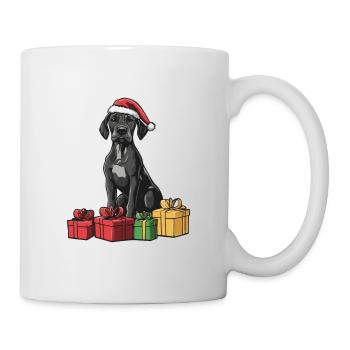 Chiens Dogues Allemands Cadeaux de Noël - Mug blanc - blanc - Droite