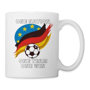 FOOTBALL ONE NATION ONE TEAM ONE WIN - Mug - white - Right
