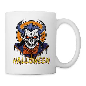 SQUELETTE D’HALLOWEEN - Mug blanc - blanc - Droite