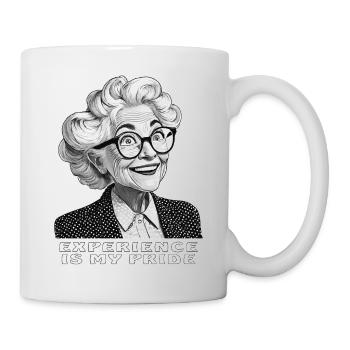 OLDER WOMAN EXPERIENCE IS MY PRIDE - Mug - white - Right