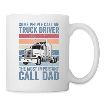 some people call me truck driver - Mug - white - Right