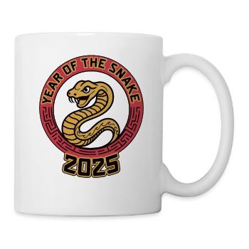 Année Chinoise 2025 Année du Serpent - Mug blanc - blanc - Droite