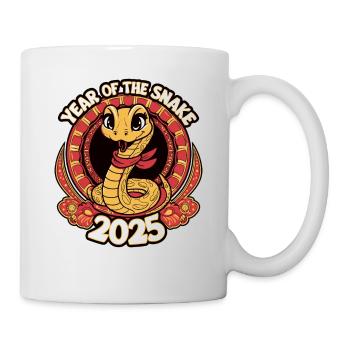 Chinesisches Jahr 2025 Jahr der Schlange - Tasse - Weiß - Rechts