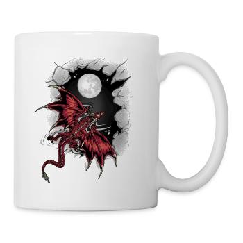 Moon Dragon Dragon Mythical Creature - Mug - white - Right