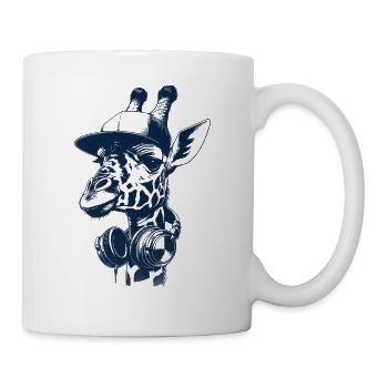 Streamer Gamer Girafe - Mug blanc - blanc - Droite
