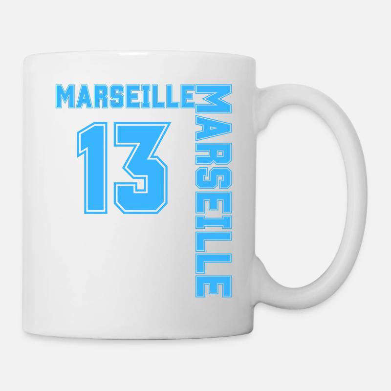 Marseille football, supporteurs de Marseille - Mug blanc - blanc