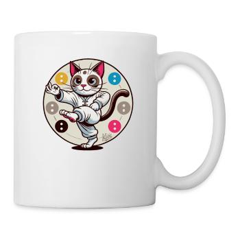Thai Chi Meditation Cat - Mug - white - Right