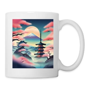 Beautiful japanese view - Mug - white - Right