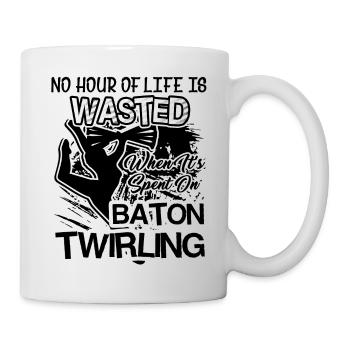 Baton Twirling Spent Time For Baton Twirling - Mug - white - Right