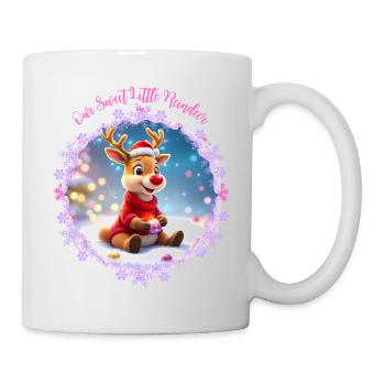 Our Cute Little Pink Reindeer - Mug - white - Right