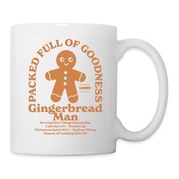 Bonhomme en pain d’épices - Mug blanc - blanc - Droite