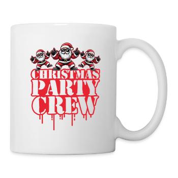 Weihnachten Party Crew Christmas - Tasse - Weiß - Rechts