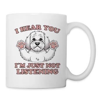 Cockapoo disant chiens drôle Cockapoo cadeau - Mug blanc - blanc - Droite