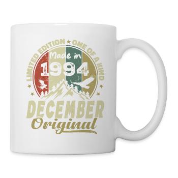 Vintage Cadeau Anniversaire Rétro - Décembre 1994 - Mug blanc - blanc - Droite