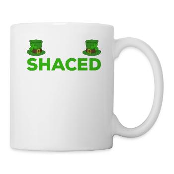 Happy St. Patrick's Day Kleeblätter - Tasse - Weiß - Rechts
