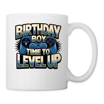 Birthday Boy Time to Level Up Birthday Gamer Boys - Mug blanc - blanc - Droite