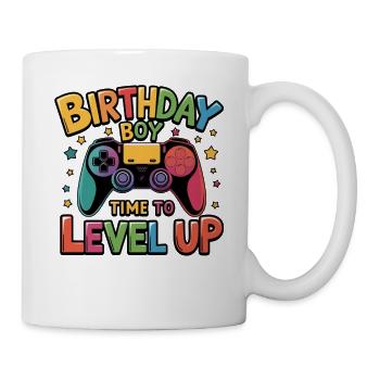 Birthday Boy Time to Level Up Birthday Gamer Boys - Mug blanc - blanc - Droite
