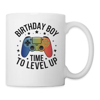 Birthday Boy Time to Level Up Birthday Gamer Boys - Mug blanc - blanc - Droite