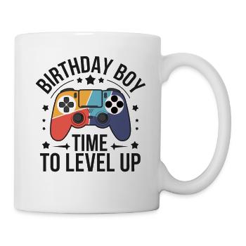 Birthday Boy Time to Level Up Birthday Gamer Boys - Mug blanc - blanc - Droite