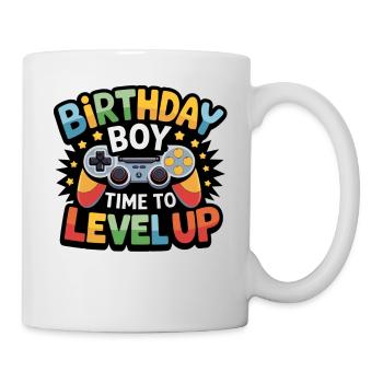 Birthday Boy Time to Level Up Birthday Gamer Boys - Mug blanc - blanc - Droite