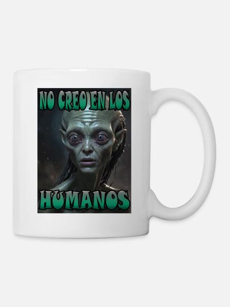 Je ne crois pas aux humains - Mug blanc - blanc