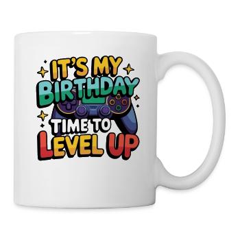 Birthday Boy Time to Level Up Birthday Gamer Boys - Mug blanc - blanc - Droite